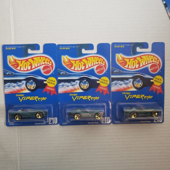 Hot Wheels Dodge Viper RT/10 #210 Set of 5 - Picture 4 of 5